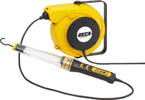 ZECA CABLE REEL WITH 230 V PORTABLE FUORESCENT LAM