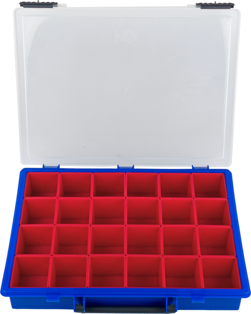 PLASTICA BOX WITH 24 COMPARTMENTS