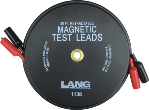 2X30FT RETRACTABLE MAGNETIC TEST LEADS