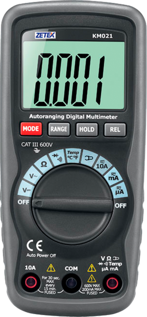 MULTIMETRO ZETEK KM021 UNIVERSALE DIGITALE