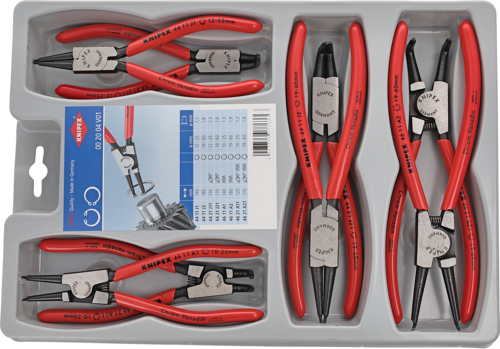 SEEGER RING PLIERS ASSORTMENT OF 8 PCS.