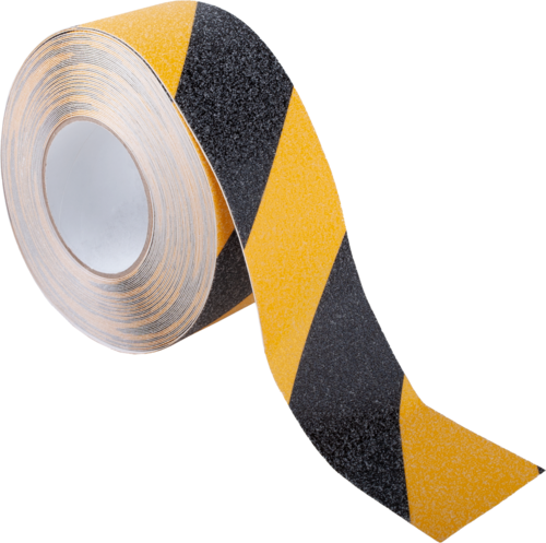 SIGN TAPE YELLOW/BLACH LENGHT 50X18,3 MT BRAND 3M