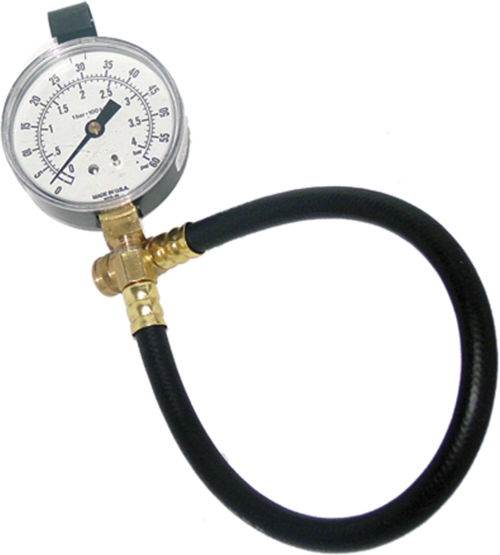 PRESSURE GAUGE AND HOSE