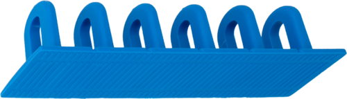 BLUE FLAT SUCTION CUP IN STRIP