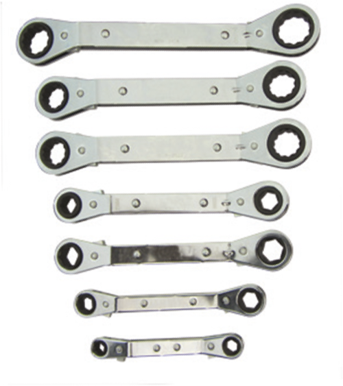 SET OF METRIC WRENCHES 7 PCS