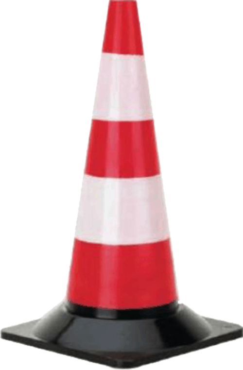 CONE FOR ROAD SIGNS PVS H 50 CM