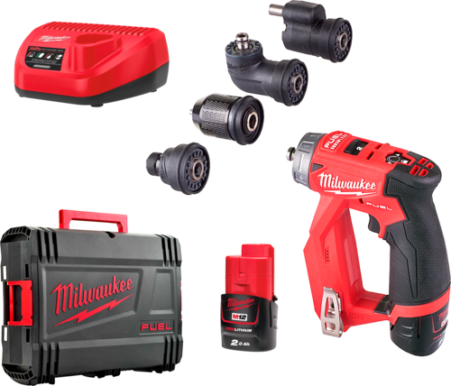 TRAPANO AVVITATORE MILWAUKEE CON 4 MANDRIN M12FDDX