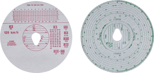 DISCHETTI X TACHIGRAFI STANDARD 125 KM/H CF.100 PZ