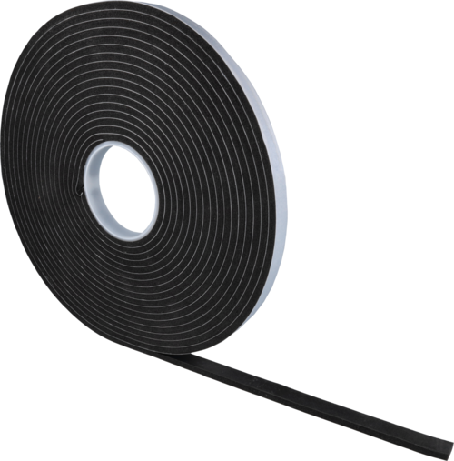 SPUGNA ADESIVA NERA ANTIVIBRAZIONE MM.20X12 MT