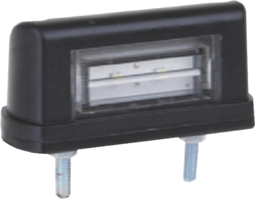 LUCI TARGA A LED NERO 12/24V C/CAVO SPELATO