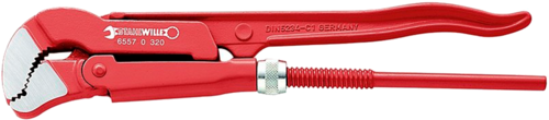 PIPE WRENCH WITH S-SHAPED MOUTH MEASURE 1