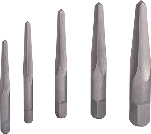 ASSORTMENT OF EXTRACTOR FOR SPLIT SCREWS