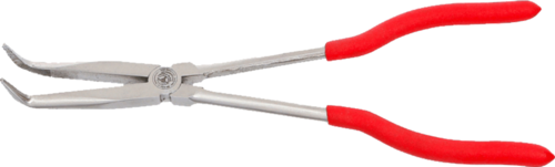 PLIERS WITH COVERED HANDLES AND 90  BENT NOSES