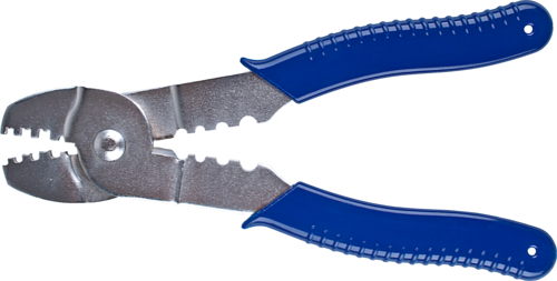 PLIERS FOR SEIZING OPEN NON-INSULATED CABLE LUGS