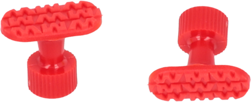 RED OVAL SUCTION CUPS STRONG TRACTION MM.13X26