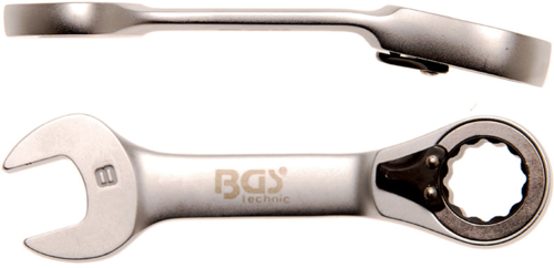 SHORT RATCHET COMBINATION RING WRENCH M 8