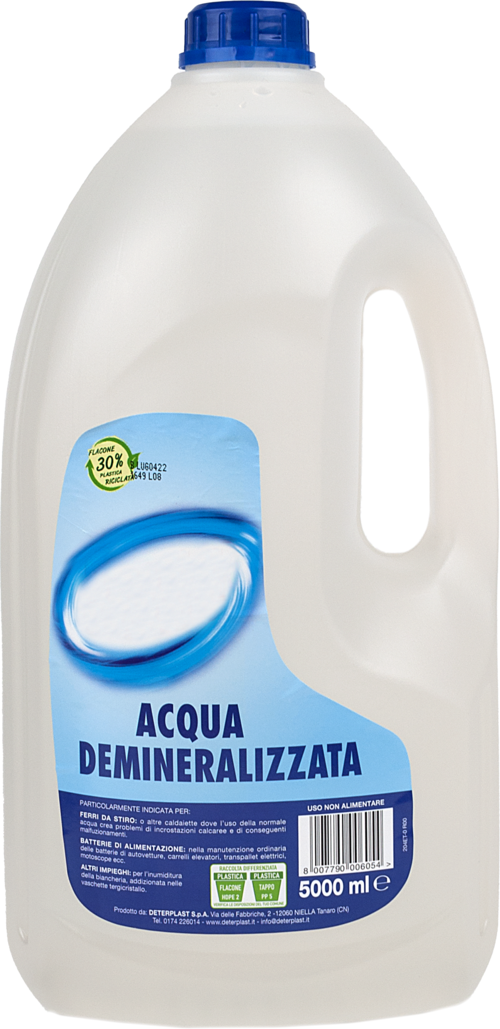 TANICA ACQUA DEMINERALIZZATA 5 LT