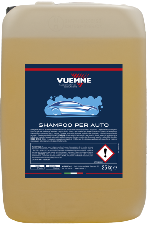 SHAMPOO PER AUTO 25 KG