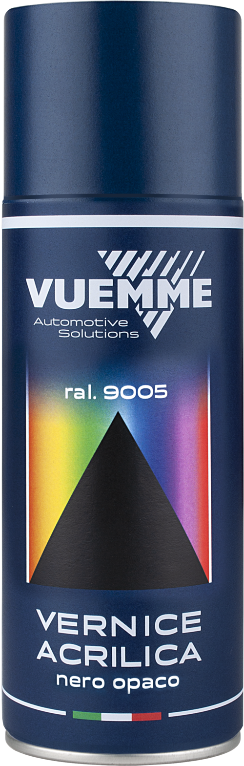 VERNICE ACRILICA NERO OPACO RAL 9005 ML.400