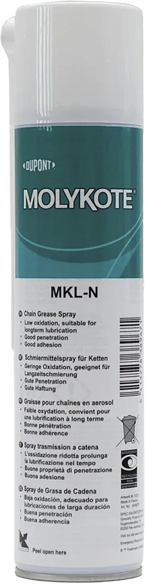 MOLYKOTE MKL SPRAY FOR CHAINS 400 ML