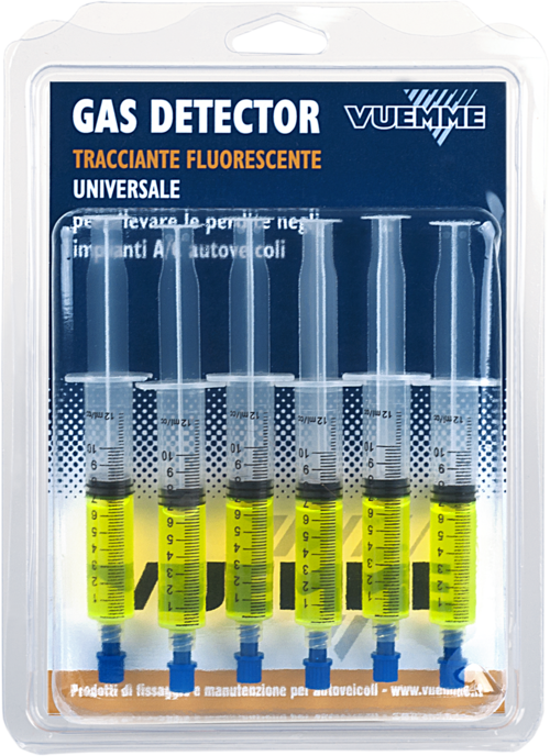 GAS DETECTOR FLUORESCENT TRACER 7.5 ML PACK OF 6 P