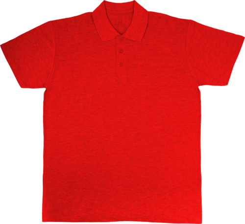 RED POLO SHIRT WITHOUT CUSTOMER ADVERTISING SIZE S