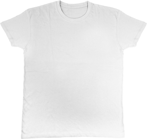 WHITE T-SHIRT WITHOUT CUSTOMER ADVERTISIN SIZE S