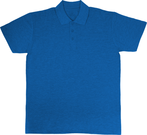 BLUE POLO SHIRT WITHOUT CUSTOMER ADVERTISING SIZE