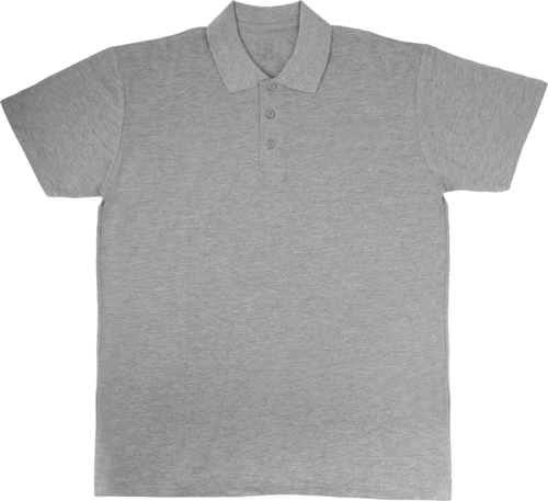 LIGHT GREY POLO SHIRT WITHOUT CUSTOMER ADVERTISING