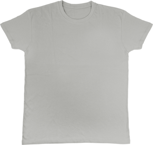 LIGHT GREY T-SHIRT WITHOUT CUSTOMER ADVERTISIN SIZ