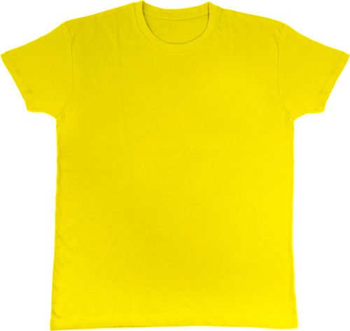 T-SHIRT GIALLA TG.S (SENZA PUBBLICITA' CLIENTE)