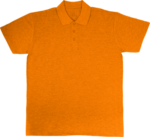 ORANGE POLO SHIRT WITHOUT CUSTOMER ADVERTISING SIZ