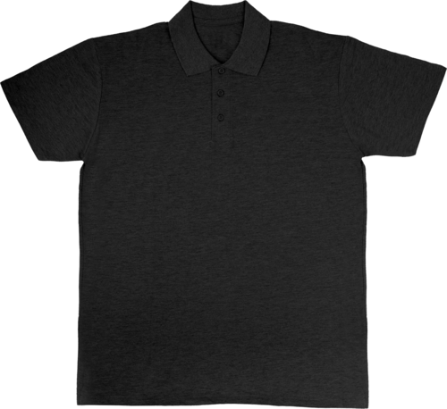 BLACK POLO SHIRT WITHOUT CUSTOMER ADVERTISING SIZE