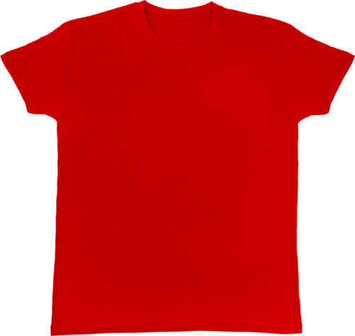 RED T-SHIRT WITHOUT CUSTOMER ADVERTISIN SIZE S