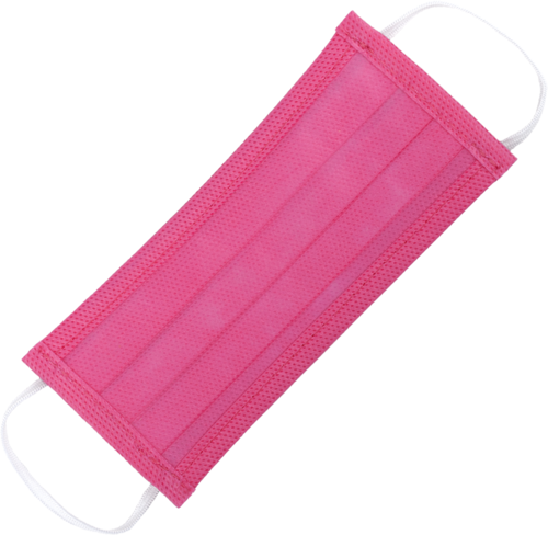 PACK OF 10 FUCHSIA JUNIOR MASKS 2 PLY