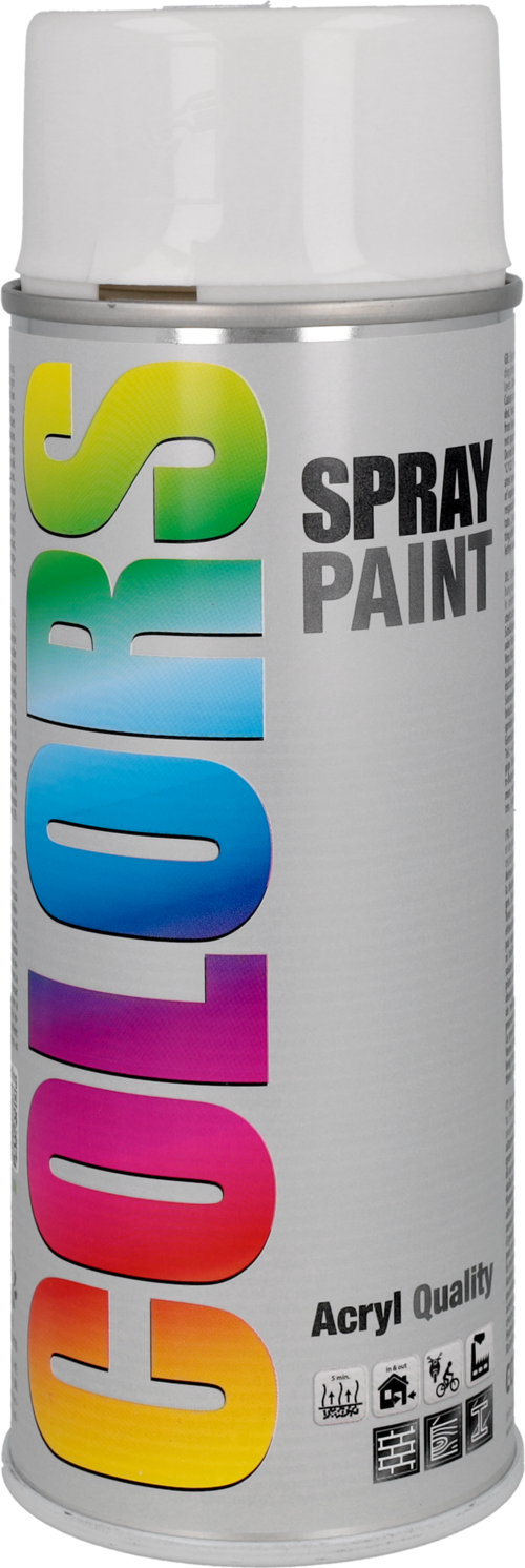 GLOSS WHITE ACRYLIC PAINT RAL 9010 ML.400