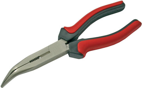 PLIERS WITH COVERED HANDLES WITH 45 BENT NOSES