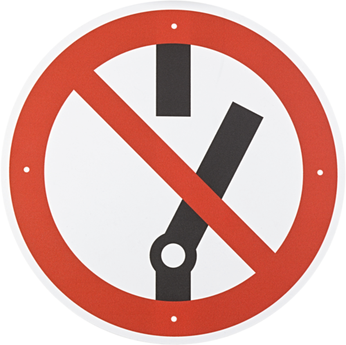 VDE PROHIBITION SIGN