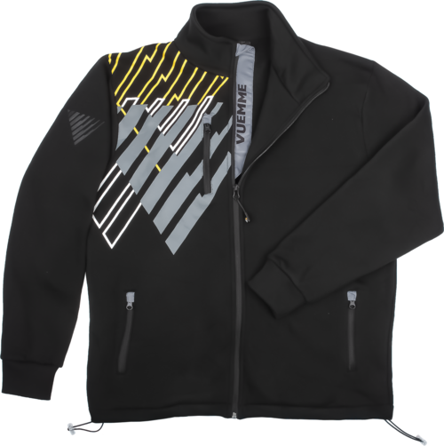 FELPA NERA CON TRIANGOLO GRIGIO TG.S