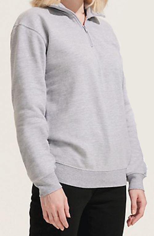 FELPA M/ZIP NERA SOLO LOGO VUEMME TG.S