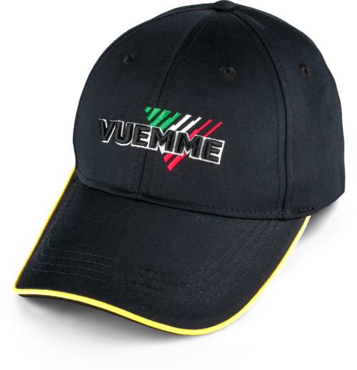 CAPPELLINO NERO LOGO TRICOLORE