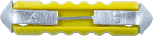 FUSIBILE BACHELITE 6X25 5 A. VETT.ITAL.GIALLO