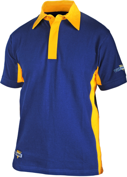 POLO BLU/GIALLA TG.S