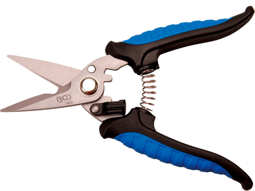 MULTIPURPOSE SCISSORS WITH COATED HANDLES