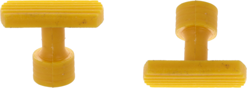 YELLOW RECTANGULAR SUCTION CUP MM.30x12